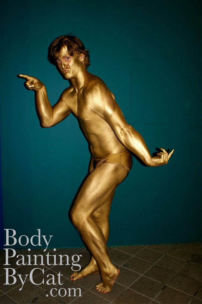 Gold body paint clic jason_smyth_hannah McKay ready in bpc – Body